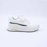 ⁦حذاء رياضي بشريط لاصق لون ابيض⁩ - الصورة ⁦4⁩