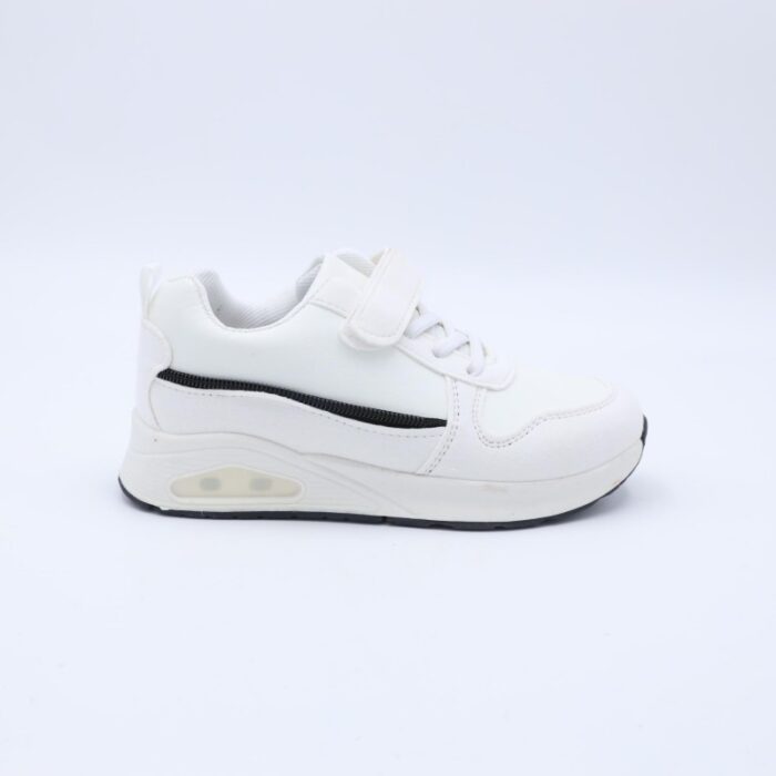 ⁦حذاء رياضي بشريط لاصق لون ابيض⁩ - الصورة ⁦4⁩