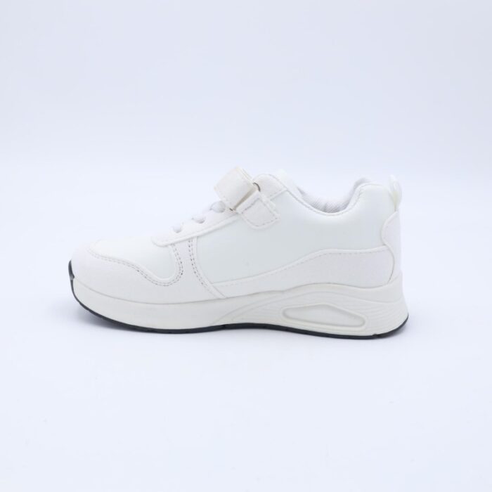 ⁦حذاء رياضي بشريط لاصق لون ابيض⁩ - الصورة ⁦5⁩