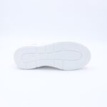 حذاء رياضي جلد للنساء لون زهري وابيض