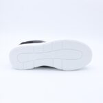 ⁦حذاء رياضي جلد للنساء لون أسود⁩ - الصورة ⁦5⁩