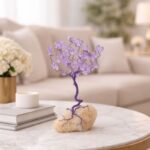 شجر بالأسلاك المعدنية وخرز الكرستال نهدي