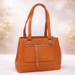شنطة يد نسائية للنساء لون بني غامق
