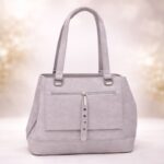 شنطة يد نسائية للنساء لون سكني فاتح