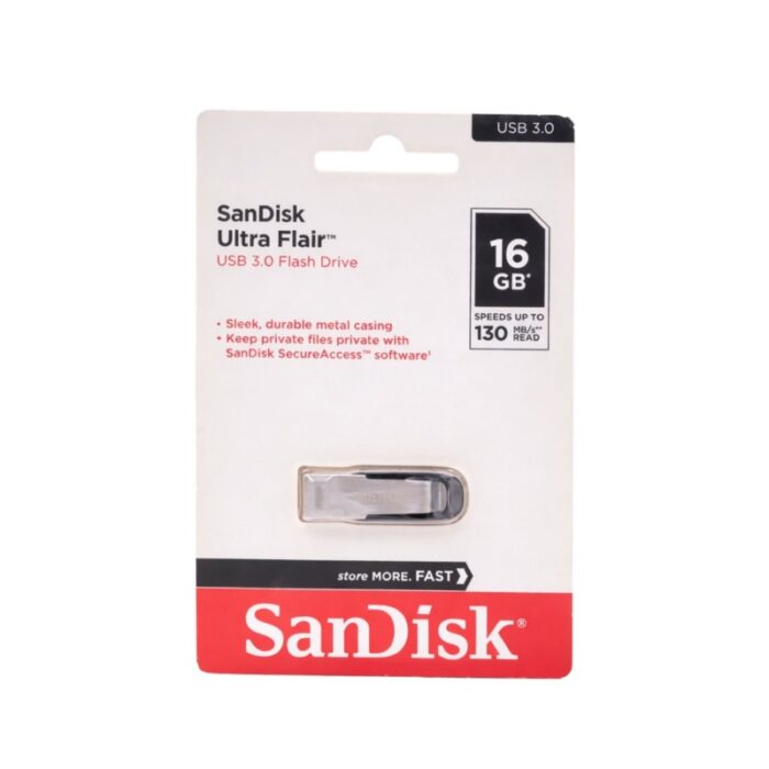 ⁦SanDisk Ultra Flair USB 3.0 Flash Drive 16GB⁩ - الصورة ⁦2⁩