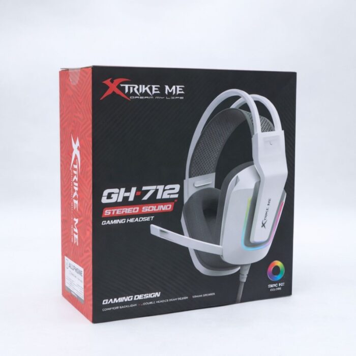 ⁦سماعة رأس سلكية للألعاب XTRIKE ME - GH-712 – أبيض⁩ - الصورة ⁦3⁩