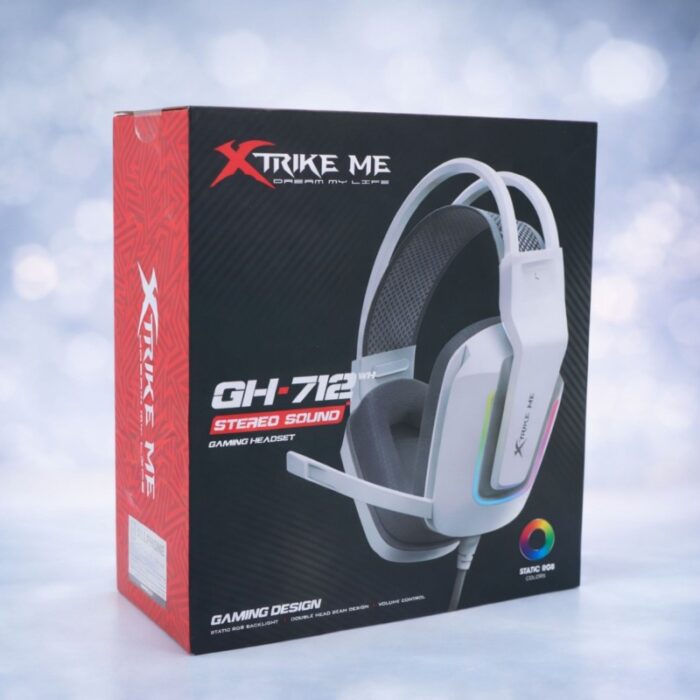 ⁦سماعة رأس سلكية للألعاب XTRIKE ME - GH-712 – أبيض⁩ - الصورة ⁦4⁩