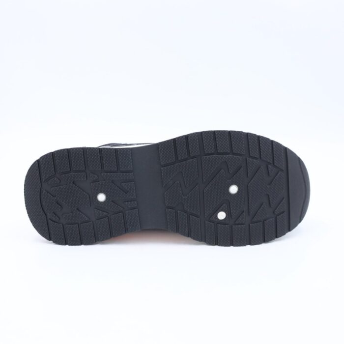 ⁦بوت سبورت فاشن للرجال لون رمادي وأسود وبرتقالي⁩ - الصورة ⁦5⁩