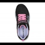 ⁦حذاء سكيتشرز مايكروسبيك بلس سويرل سويت للأطفال لون أسود ونعل أبيض- Skechers Kids' Microspec Plus Swirl Sweet Shoes⁩ - الصورة ⁦3⁩