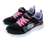⁦حذاء سكيتشرز مايكروسبيك بلس سويرل سويت للأطفال لون أسود ونعل أبيض- Skechers Kids' Microspec Plus Swirl Sweet Shoes⁩ - الصورة ⁦6⁩