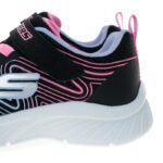 ⁦حذاء سكيتشرز مايكروسبيك بلس سويرل سويت للأطفال لون أسود ونعل أبيض- Skechers Kids' Microspec Plus Swirl Sweet Shoes⁩ - الصورة ⁦9⁩
