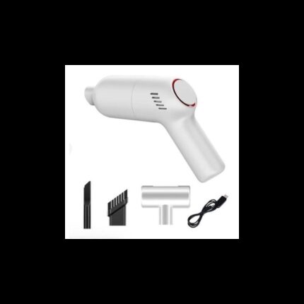 مكنسة كهربائية محمولة لاسلكية للسيارة لون ابيض-Small vacuum cleaner for a car