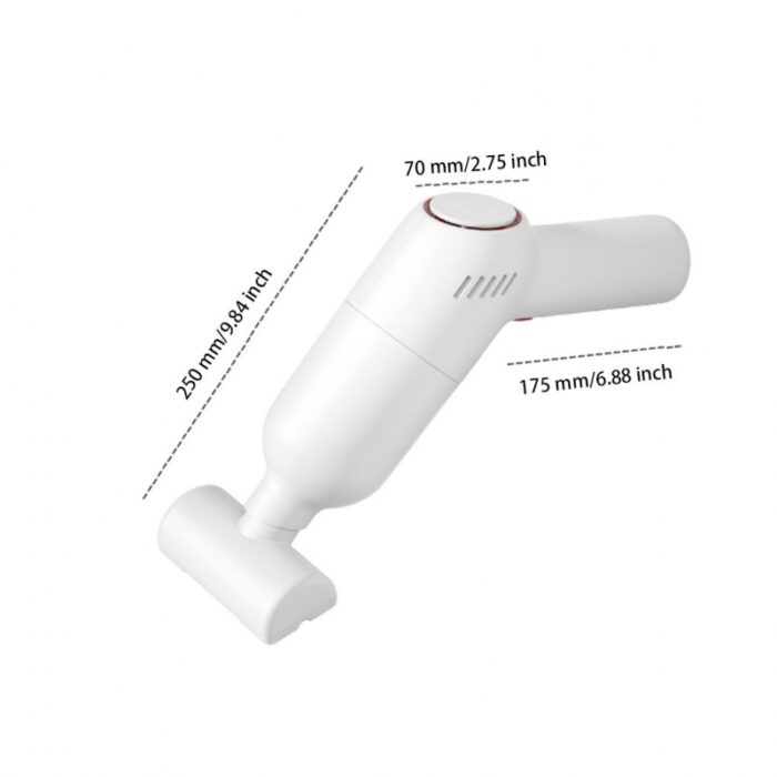 ⁦مكنسة كهربائية محمولة لاسلكية للسيارة لون ابيض-Small vacuum cleaner for a car⁩ - الصورة ⁦3⁩