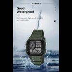 ⁦ساعة 3 شاشات سيليكون مربعة بألوان مختلفة⁩ - الصورة ⁦3⁩