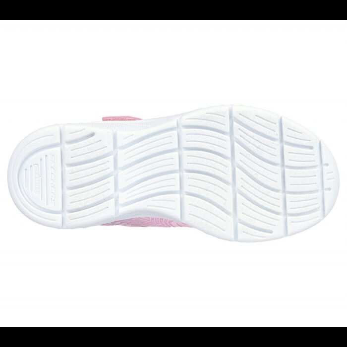 ⁦حذاء سكيتشرز مايكروسبيك بلس سويرل سويت للأطفال لون زهري ونعل أبيض- Skechers Kids' Microspec Plus Swirl Sweet Shoes⁩ - الصورة ⁦4⁩