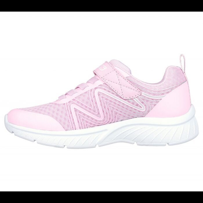 ⁦حذاء سكيتشرز مايكروسبيك بلس سويرل سويت للأطفال لون زهري ونعل أبيض- Skechers Kids' Microspec Plus Swirl Sweet Shoes⁩ - الصورة ⁦5⁩