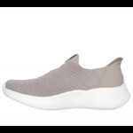 ⁦Skechers Women's Slip-ins: BOBS Sport Infinity - Daily Vision Shoes - حذاء سكيتشرز سليب انس: بوبس انفينتي للنساء لون بيج ونعل أبيض⁩ - الصورة ⁦5⁩