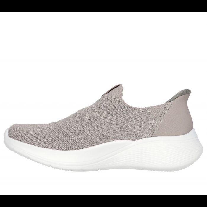 ⁦Skechers Women's Slip-ins: BOBS Sport Infinity - Daily Vision Shoes - حذاء سكيتشرز سليب انس: بوبس انفينتي للنساء لون بيج ونعل أبيض⁩ - الصورة ⁦5⁩