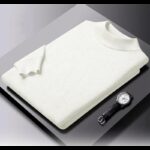 بلوزة نص جولف للرجال لون أبيض