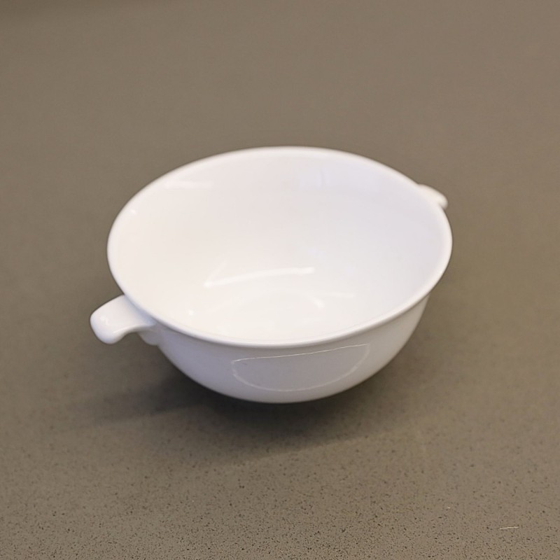 ⁦صحن بورسلان بتصميم دائري قطر 12 سم لون أبيض⁩ - الصورة ⁦1⁩