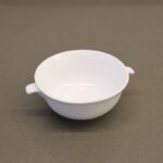 ⁦صحن بورسلان بتصميم دائري قطر 12 سم لون أبيض⁩ - الصورة ⁦3⁩