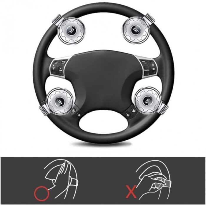 ⁦مقبض دوار ل steering للسيارة - دوارن 360 درجة - تجعل القيادة سهلاً مما يقلل الضغط على يديك وذراعيك.⁩ - الصورة ⁦6⁩