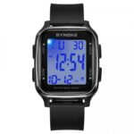 ⁦ساعة رياضية رجالية مقاومة لرذاذ الماء - شاشة عرض كبيرة - إضاءة خلفية LED للرؤية الليلية - ماركة Synoke⁩ - الصورة ⁦3⁩