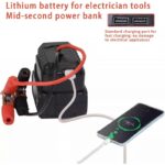 ⁦تحويلة وصلة باسلاك (بدون بطارية) لانعاش وتشغيل بطارية السيارة متعدد الوظائف –يتم شبكها على شاحن بطارية خارجية لتعشيق السيارة⁩ - الصورة ⁦2⁩