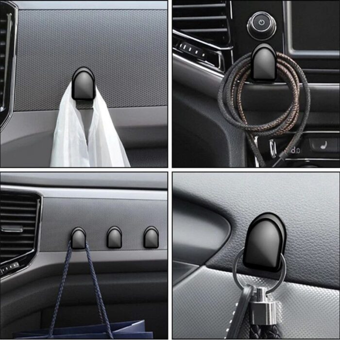 ⁦علاقة لتابلو السيارة حجم صغير عدد 1- متعدد الاستخدامات لتعليق اكيبل الشحن، والمفاتيح وغيرها⁩ - الصورة ⁦4⁩