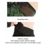 ⁦قفازات كفوف شتوية رياضية نصف اصبع، مثالية في الجيم - قفازات لياقة بدنية وكمال الأجسام ورفع الأثقال في الجيم - لون أسود⁩ - الصورة ⁦5⁩