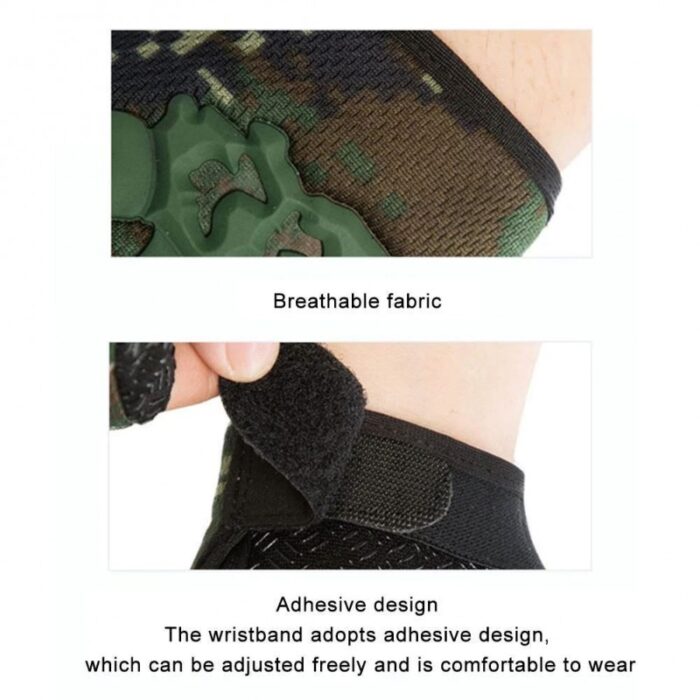 ⁦قفازات كفوف شتوية رياضية نصف اصبع، مثالية في الجيم - قفازات لياقة بدنية وكمال الأجسام ورفع الأثقال في الجيم - لون أسود⁩ - الصورة ⁦5⁩