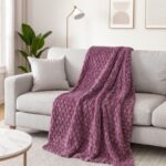 ⁦حرام كورال لون بنفسجي MISTY PURPLE SINGLE 150×200 CM⁩ - الصورة ⁦2⁩