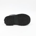 ⁦بسطار جلد للأطفال لون أسود⁩ - الصورة ⁦2⁩