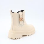 ⁦بسطار جلد للأطفال لون بيج⁩ - الصورة ⁦4⁩