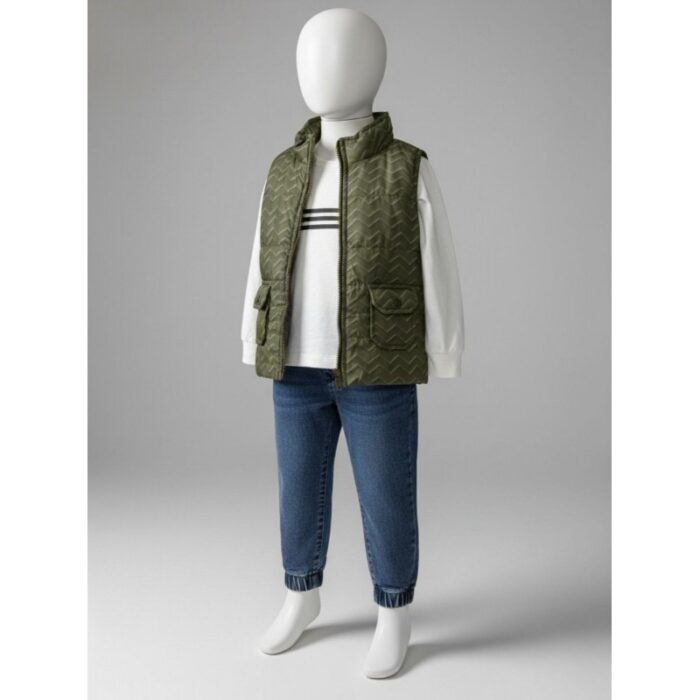 ⁦طقم ولادي 3 قطع بنطلون + بلوزة + فيزت⁩ - الصورة ⁦2⁩