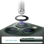 ⁦طقم حماية 3 قطع لعدسات كاميرا لايفون 11pro max لون أسود⁩ - الصورة ⁦2⁩