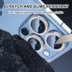 ⁦طقم حماية 3 قطع لعدسات كاميرا لايفون 11pro max لون سيلفر⁩ - الصورة ⁦4⁩