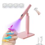 ⁦مجفف أظافر صغير مزود بمصباح LED مع وضعين للمؤقت وحامل مغناطيسي⁩ - الصورة ⁦4⁩