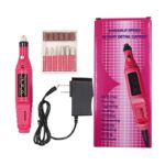 دريل مبرد الأظافر الكهربائي مع عدة رؤوس USB