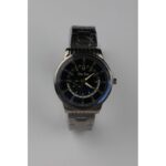 ساعة يد رجالية دائرية ستانلس ستيل