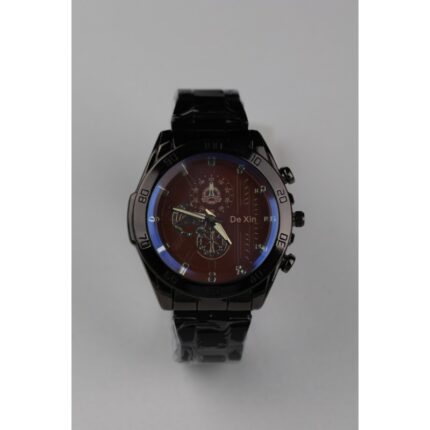 ساعة يد رجالية دائرية ستانلس ستيل