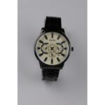 ساعة يد رجالية دائرية ستانلس ستيل