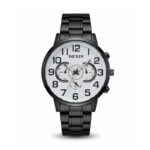 ⁦ساعة يد رجالية دائرية ستانلس ستيل⁩ - الصورة ⁦2⁩