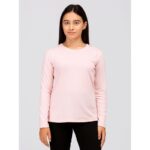 بلوزة ستاتية لون زهري فاتح