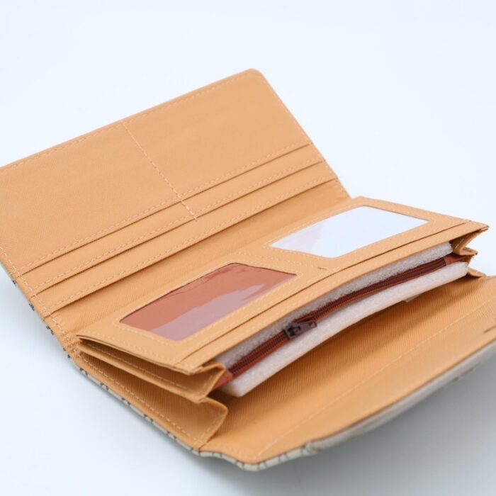 ⁦جزدان GOLDEN SQUARE حجم كبير لون سكني⁩ - الصورة ⁦3⁩