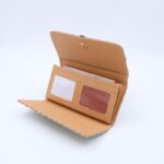 ⁦جزدان GOLDEN SQUARE حجم كبير لون سكني⁩ - الصورة ⁦4⁩