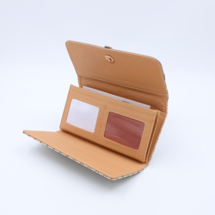 ⁦جزدان GOLDEN SQUARE حجم كبير لون سكني⁩ - الصورة ⁦4⁩