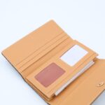 ⁦جزدان GOLDEN SQUARE حجم كبير لون كوفي⁩ - الصورة ⁦3⁩