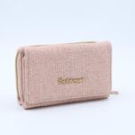 جزدان DOUBLE ELEGANCE حجم وسط لون زهري