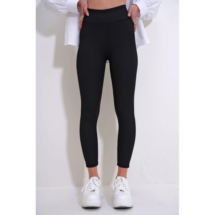 ⁦ليغينز نسائي بخصر عال فيزون – Trend Alaçatı Stili⁩ - الصورة ⁦2⁩